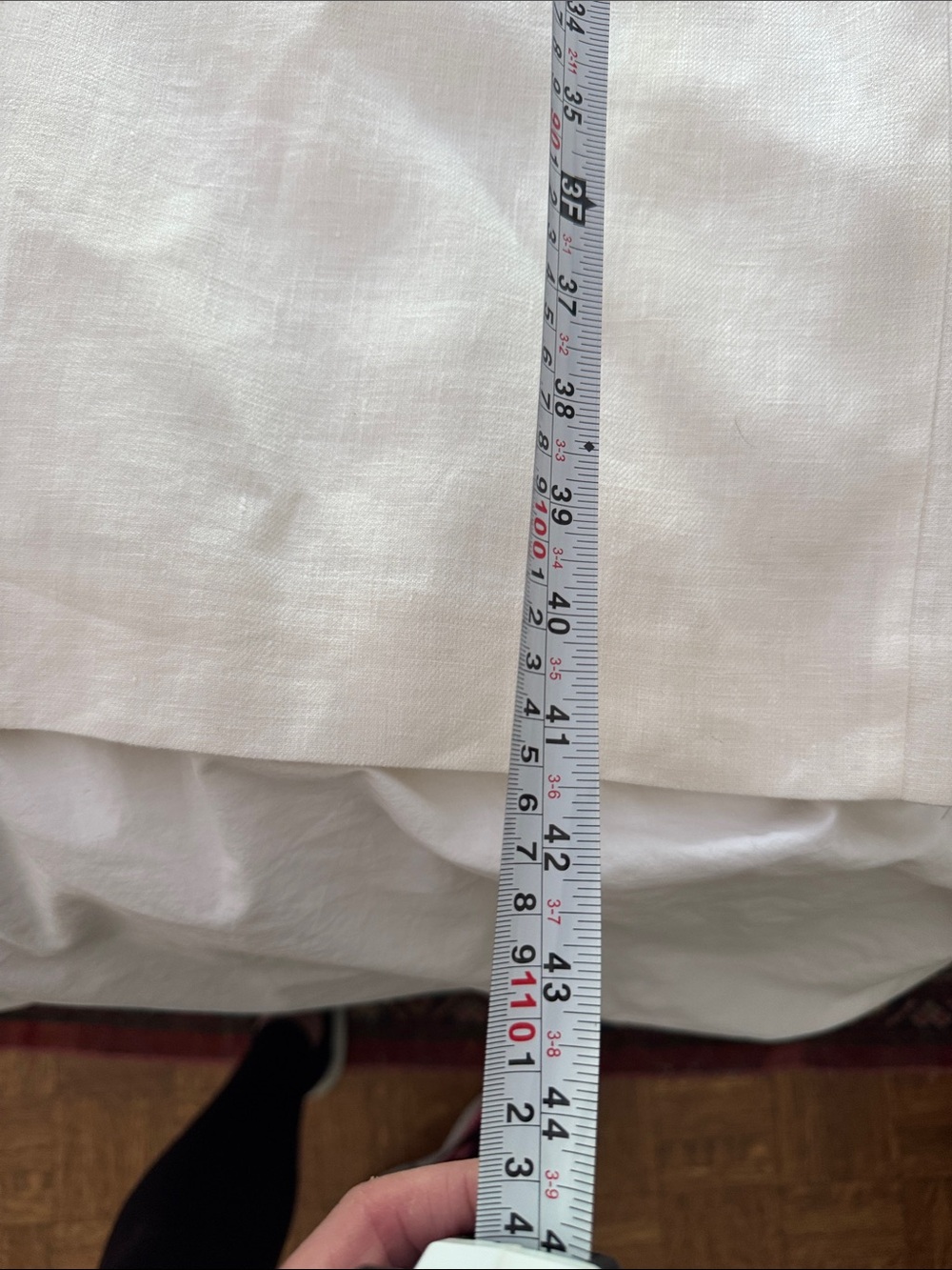 Women's White Linen Wide-Leg Pants size 4 excellent condition. - Picture 6 of 9